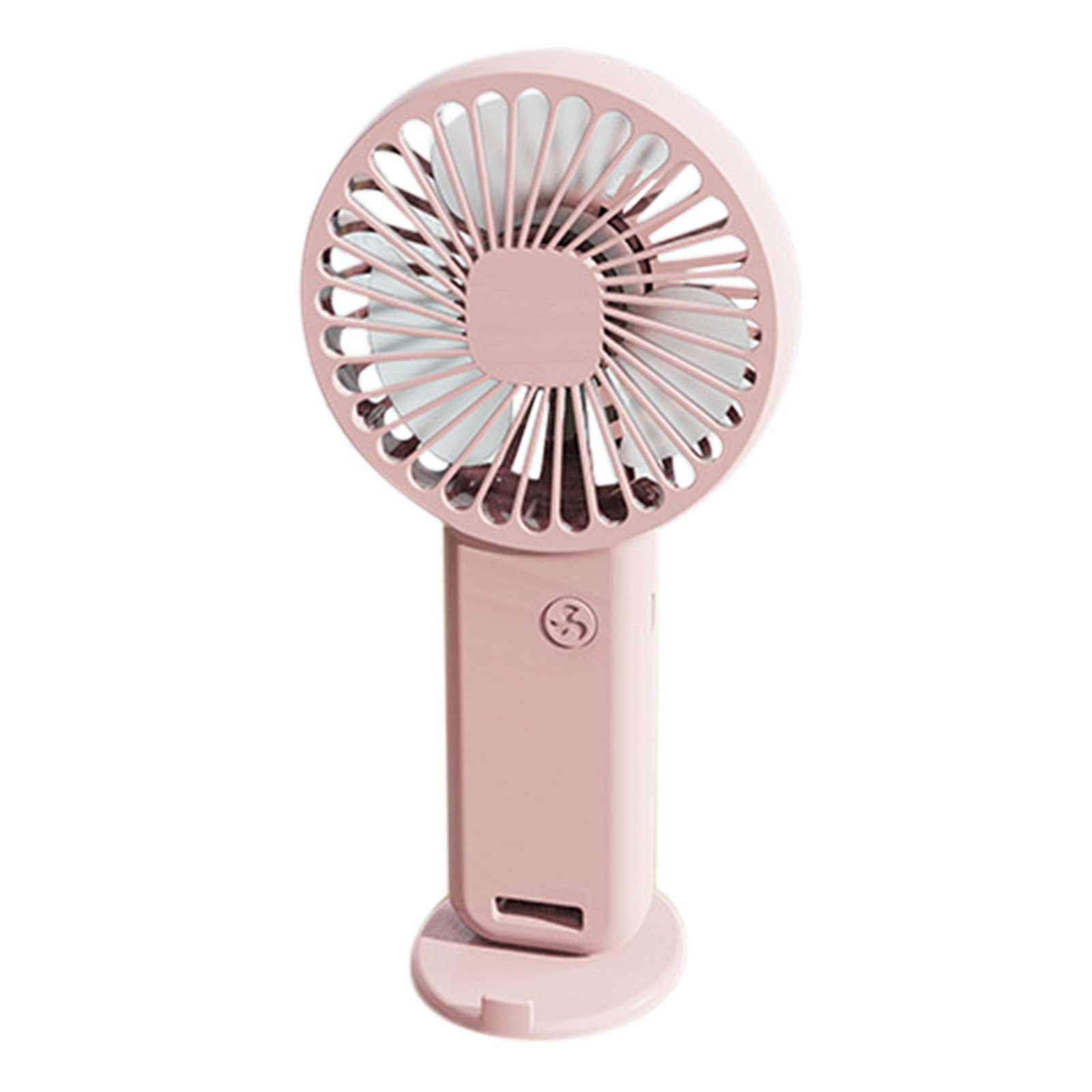 2022 Portable USB Rechargeable Mini Handheld Fan - Small Pocket Fan with Bracket, Lightweight & Quiet for Travel, Office, and Outdoor Use