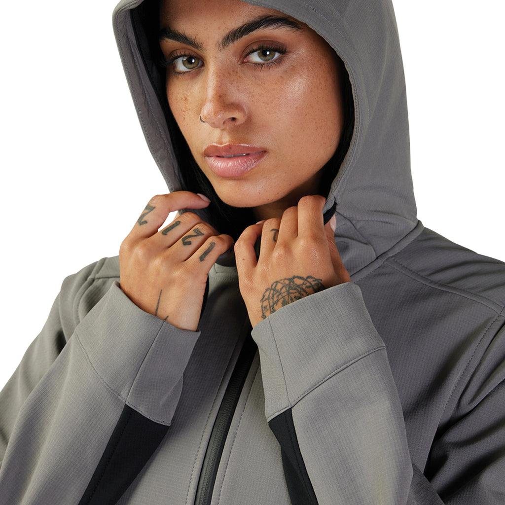 Women's Fox Pit Softshell Jacket - Lightweight Water-Resistant Windbreaker for Hiking, Camping & Outdoor Adventures