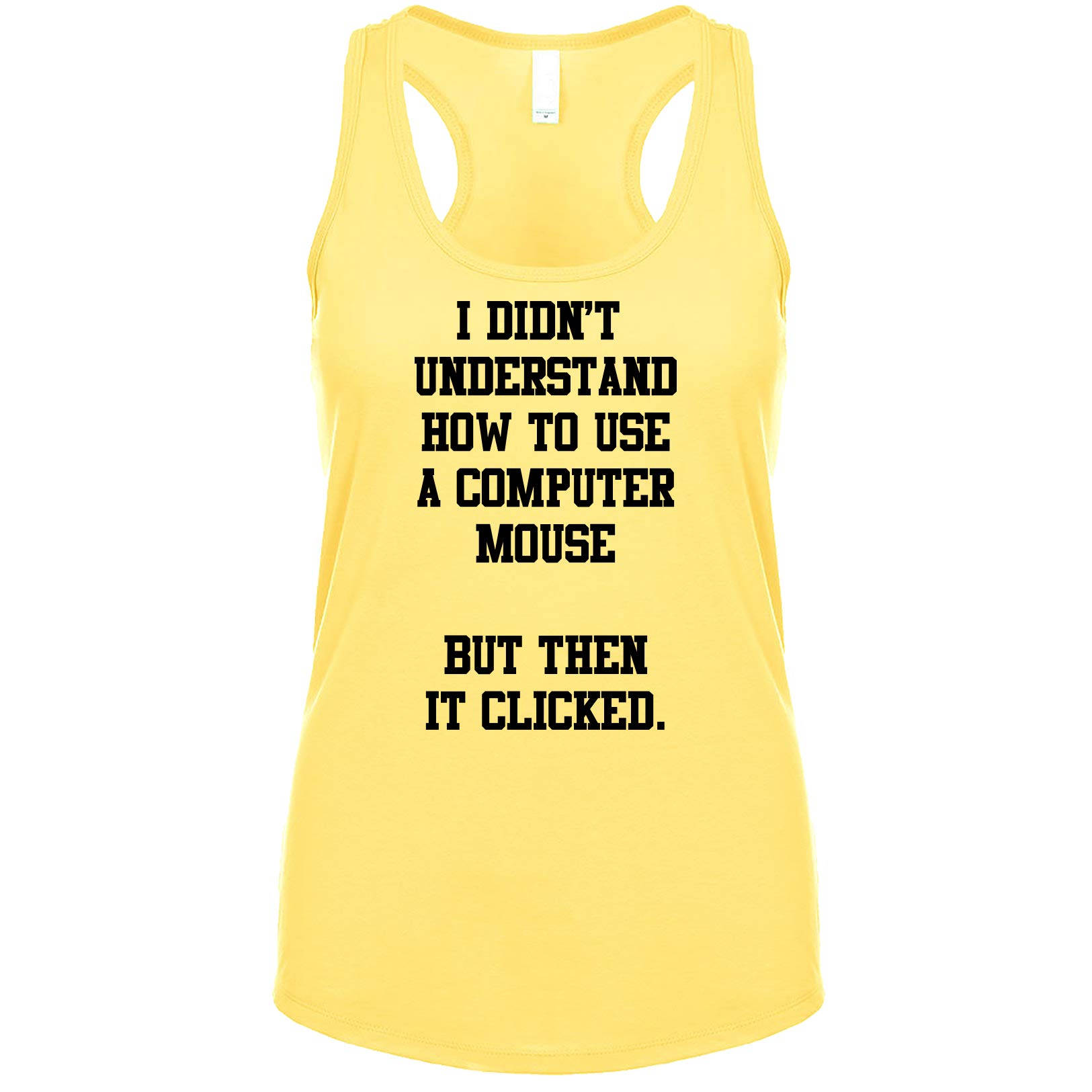 Women's Funny Computer Mouse Pun Tank Top - Casual Graphic Tee for Tech Lovers, Office Wear & Geek Humor Gifts