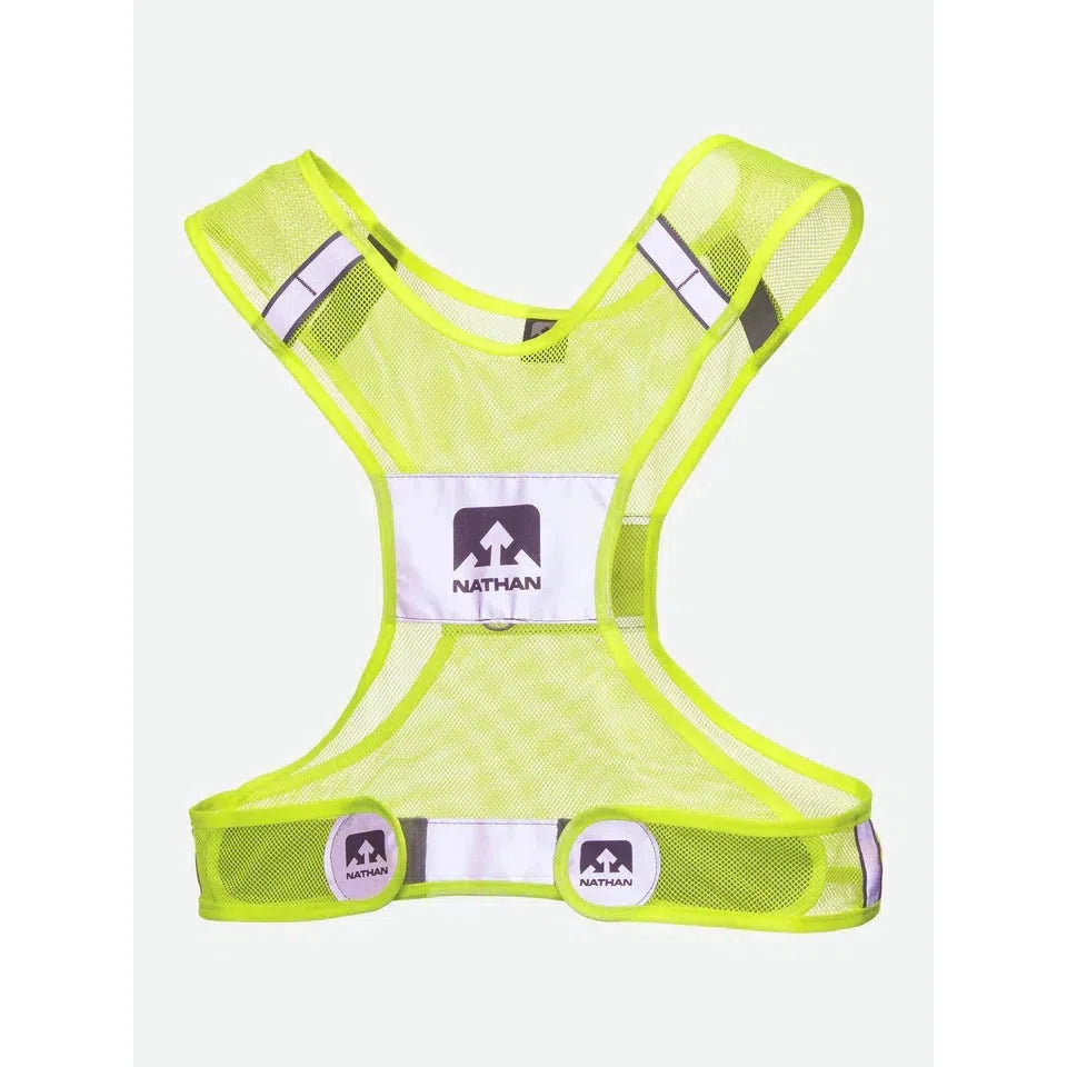 Nathan Streak Reflective Vest - High Visibility Safety Gear for Runners, Cyclists & Construction Workers - Perfect for Night Jogging, Road Work & Outdoor Activities