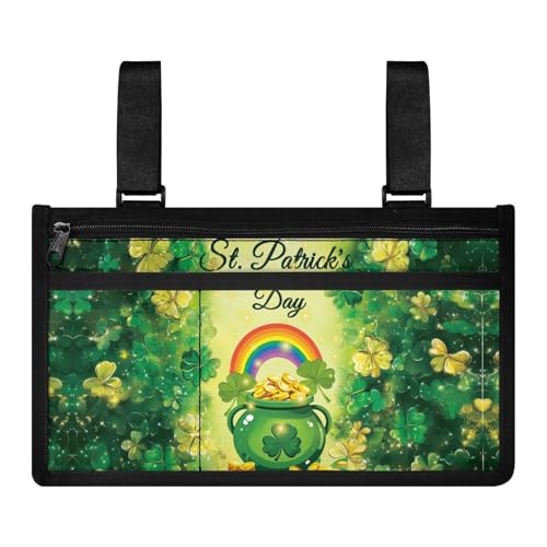 Leprechaun Jar Rainbow Green Leaves
