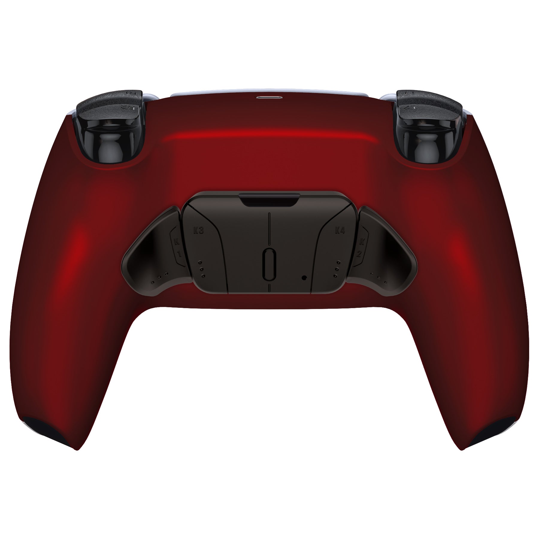 eXtremeRate Black Real Metal Buttons (RMB) RISE4 Remap Kit for PS5 Controller BDM-010/020 - Scarlet Red | Premium Customization for Enhanced Gaming Performance | Perfect for Competitive Gaming & Professional Esports Players