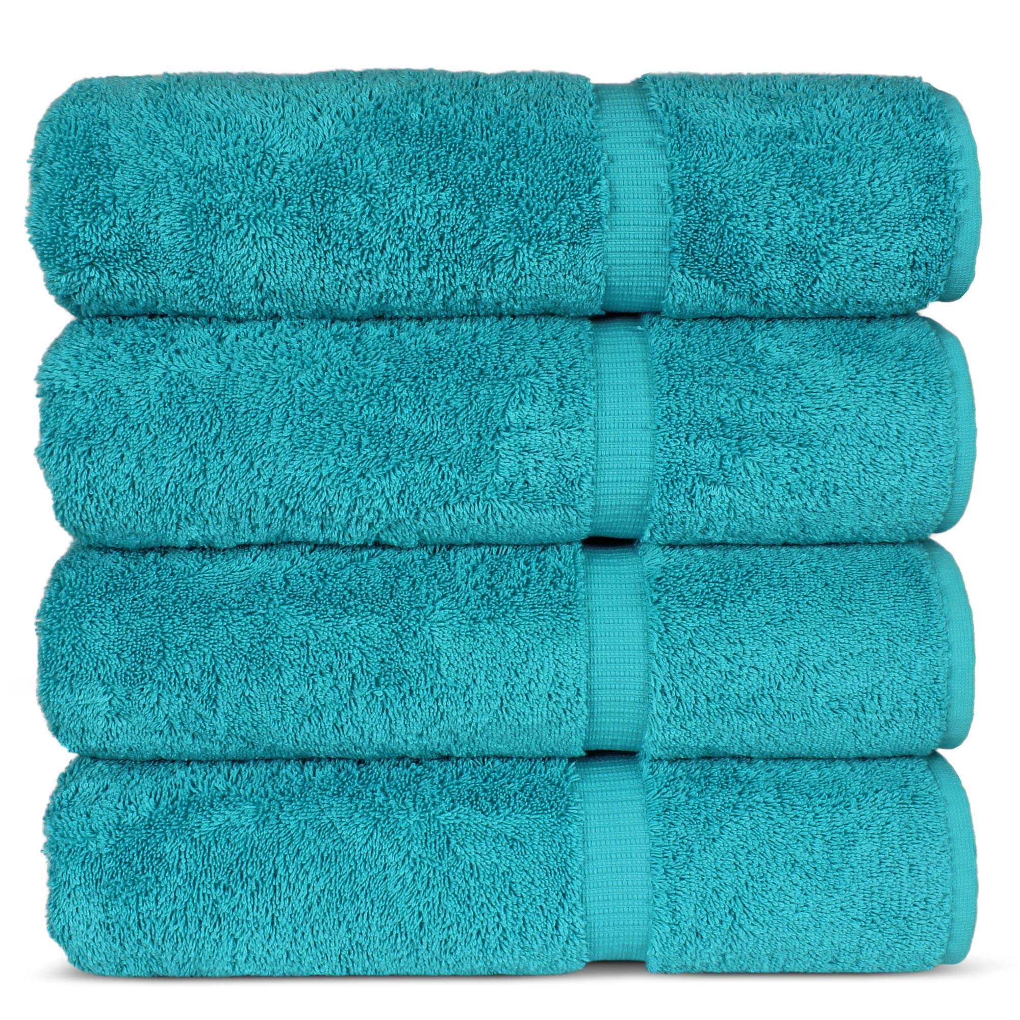 Premium 100% Cotton Turkish Bath Towels Set of 4 - Soft & Absorbent 27
