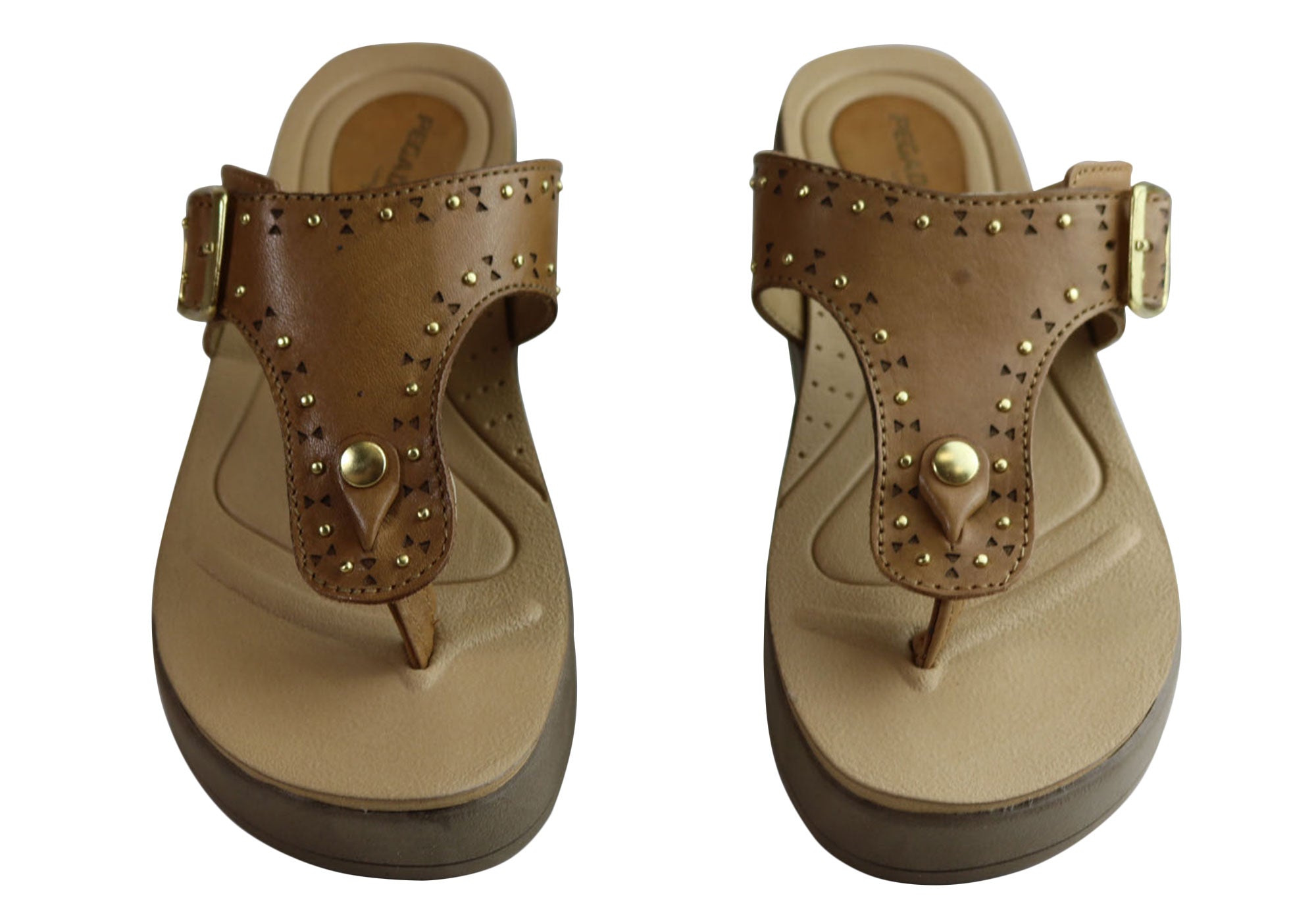 Jess Women's Cushioned Leather Sandals - Comfortable Flip Flops Made in Brazil - Perfect for Beach, Vacation & Summer Outfits
