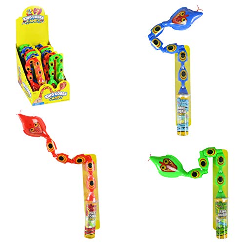 King Cobra Candy - 12 Count Pack of Spicy Sour Gummy Snacks - Perfect for Halloween, Parties, and Movie Nights