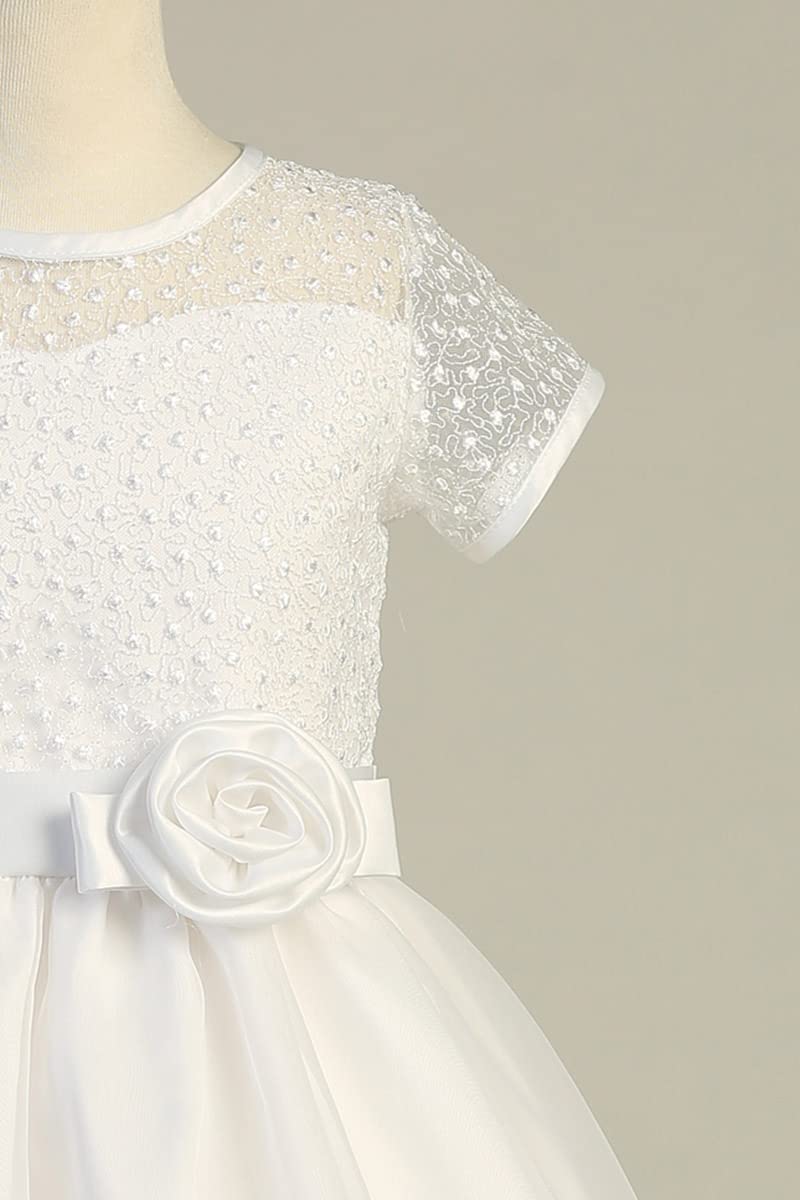 USA-Made Holy First Communion Dresses for Girls Age 7-16 - Plus Size White Communion Gowns - Perfect for Church Ceremonies & Special Occasions