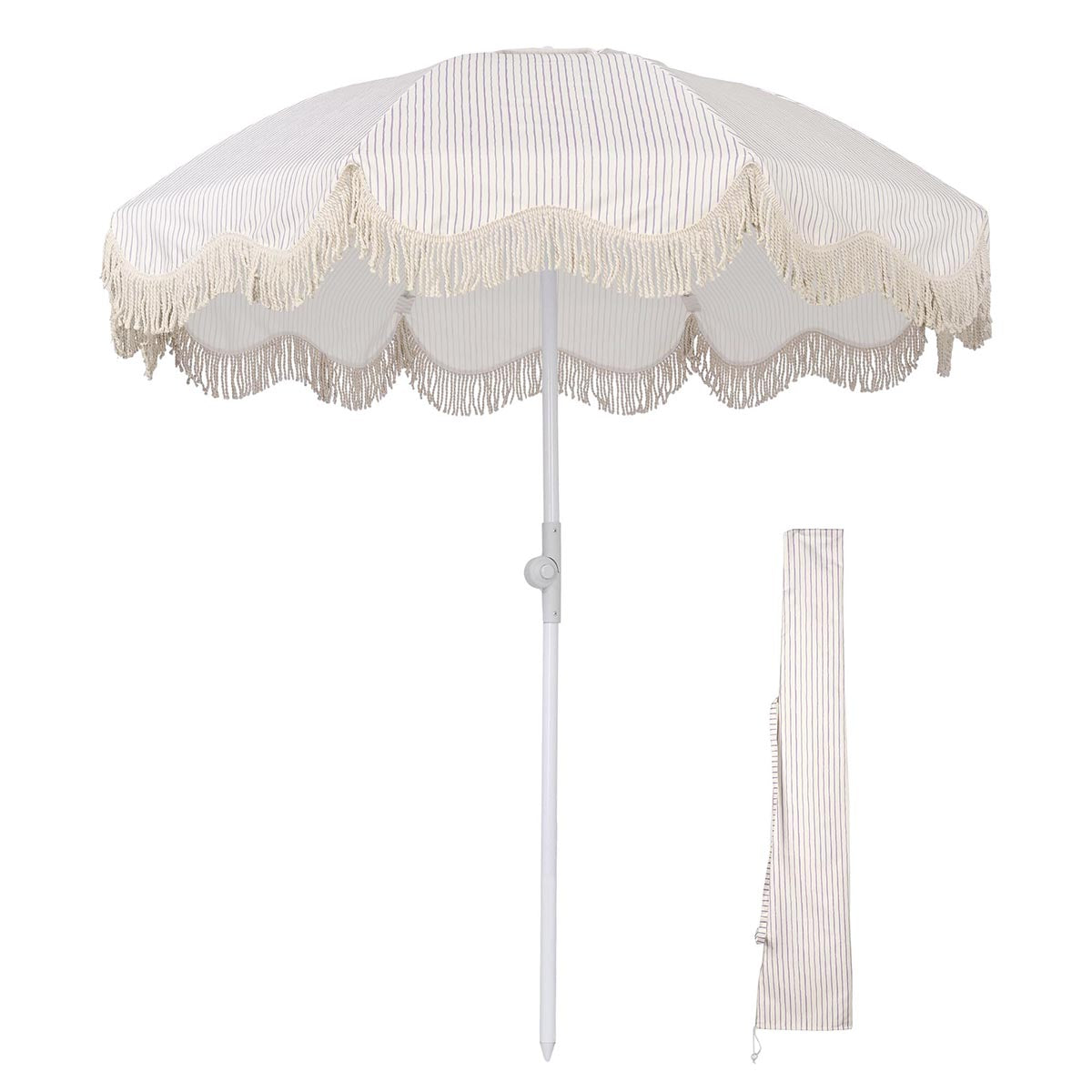 6FT UV Protection Beach Umbrella with Sand Anchor - Portable Sun Shade for Pool, Patio, and Outdoor Activities - TheLAShop
