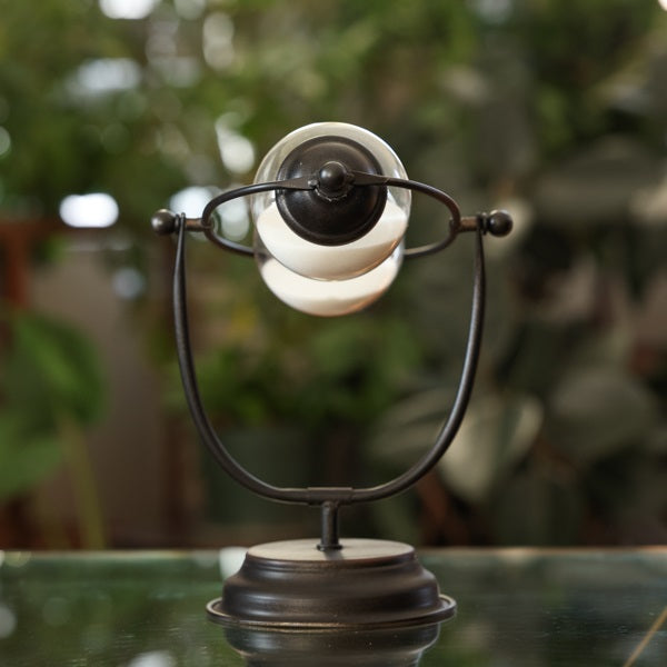 Vintage Rustic Metal 50-Minute Rotating Hourglass Timer - Perfect for Kitchen Cooking, Classroom Activities, and Office Productivity