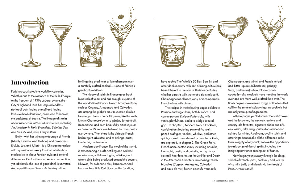 Emily in Paris Official Cocktail Book - French-Inspired Drink Recipes for Parties, Gifts & Home Entertaining
