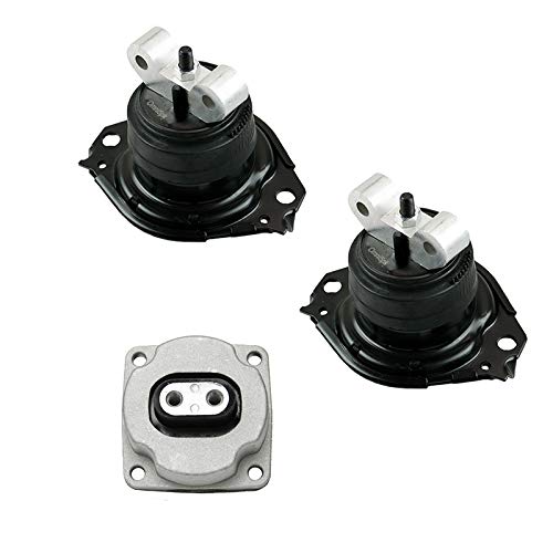 High-Quality Engine Motor & Transmission Mount Set (3pc) - Compatible with 2011-2017 Chrysler 300 3.6L 5.7L / Dodge Challenger Charger 3.6L 5.7L - Part# K2543 A5522 A5388 - Perfect for Smooth Ride & Vibration Reduction