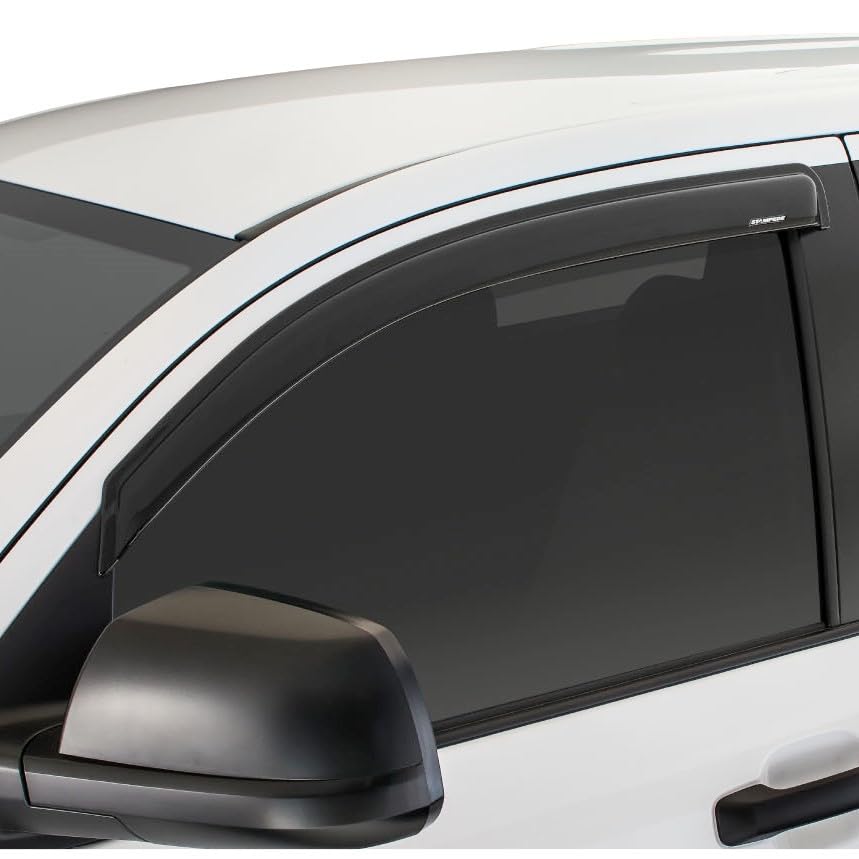 2011-2023 Chrysler 300 Sedan Side Window Deflectors - 4pc Chrome Rain Guards | Tape-Onz Stampede Series | Wind & Rain Protection | Perfect for Highway Driving & All-Weather Protection