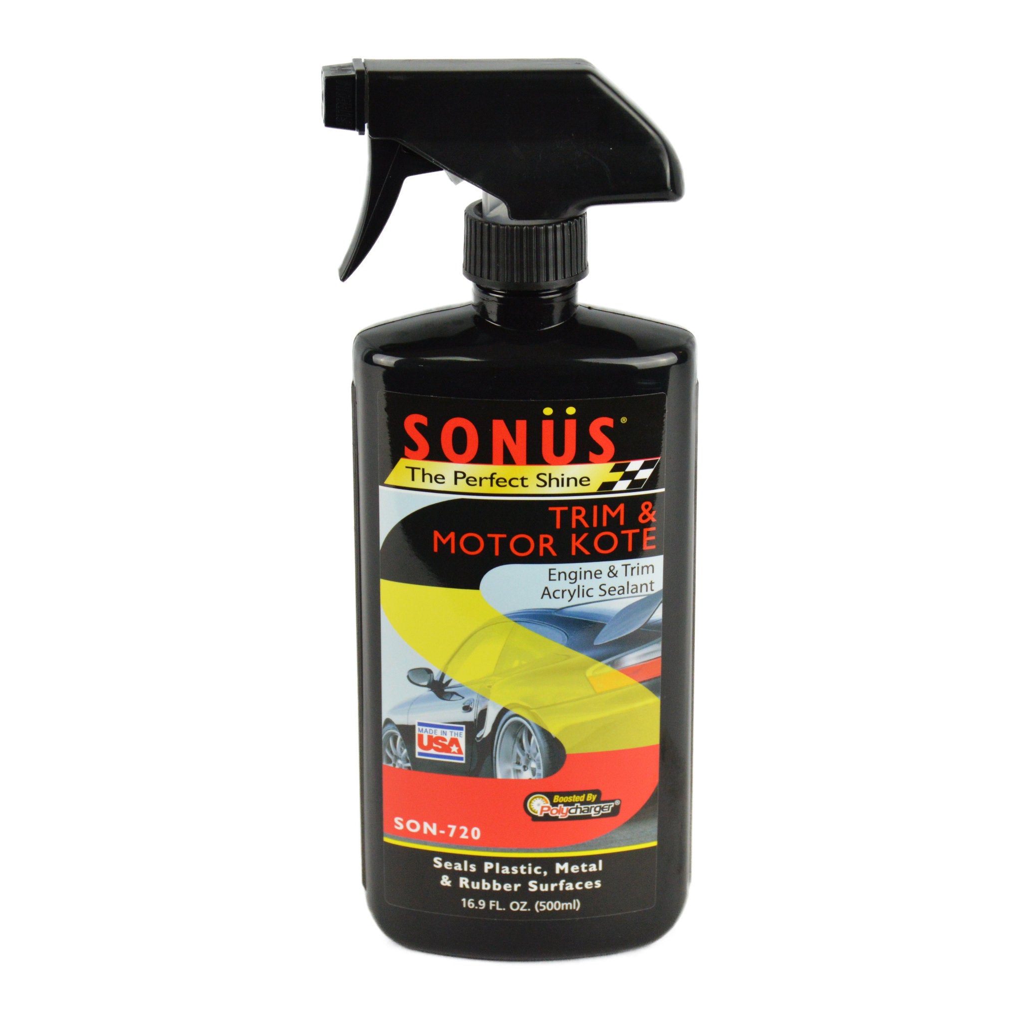 Sonus Trim & Motor Kote - Premium Car Detailing Spray for Shine & Protection | Perfect for Cars, Trucks & Motorcycles | Use for Showroom Finish & UV Protection