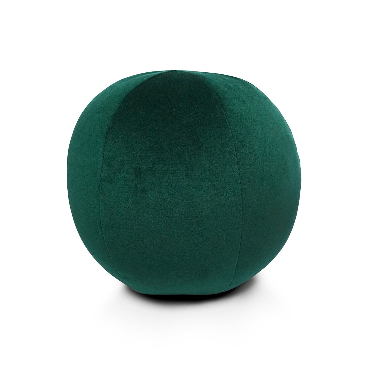 D.V. Kap Posh Ball Pillow - Soft Round Decorative Throw Pillow for Sofa & Bed | Teal Blue Velvet Cushion | Perfect for Living Room, Bedroom, Nursery & Home Decor