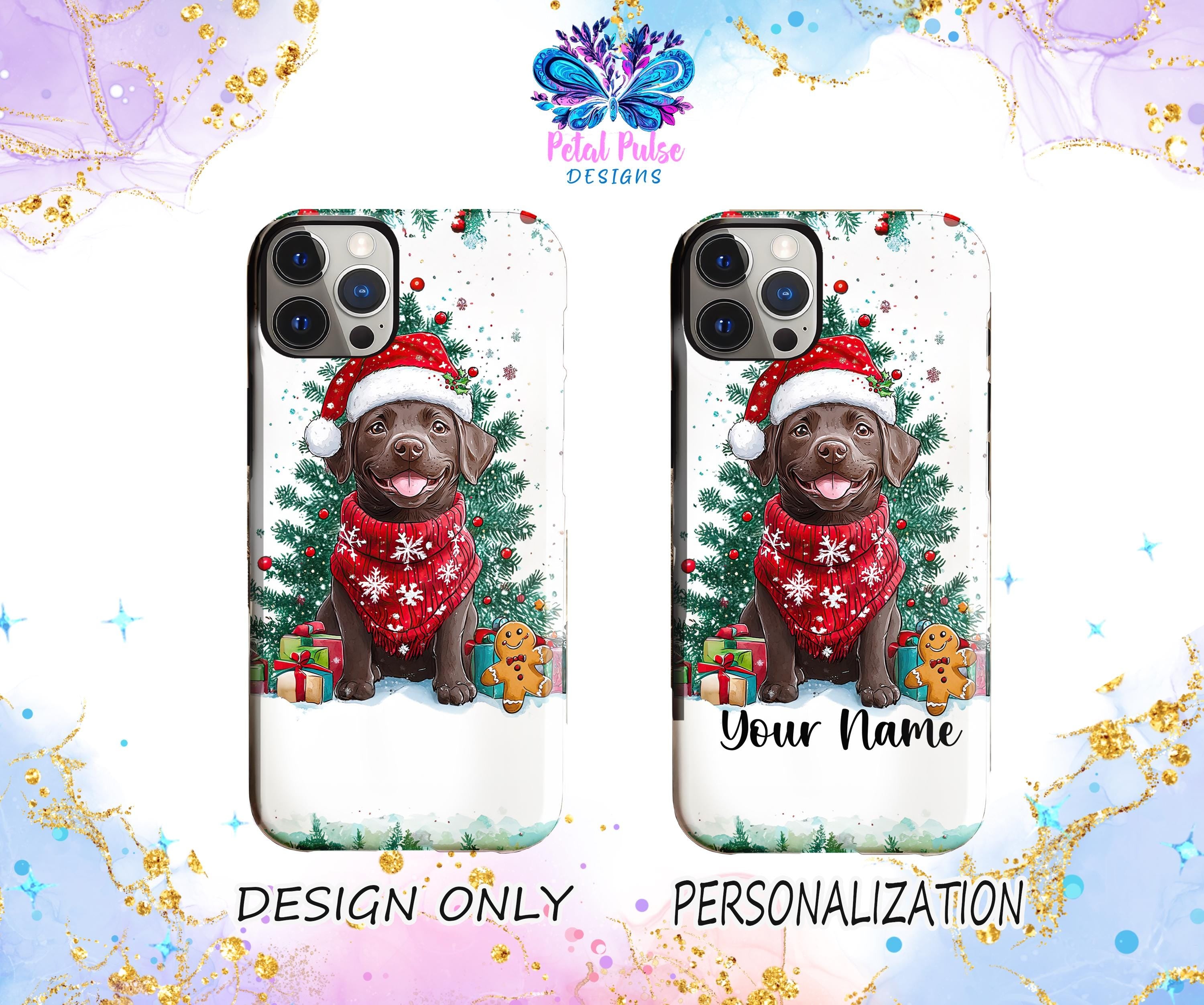 Custom Dog Phone Case for iPhone & Samsung - Black Labrador Retriever Design - Durable Protective Cover for Pet Lovers - Perfect for Outdoor Adventures & Daily Use