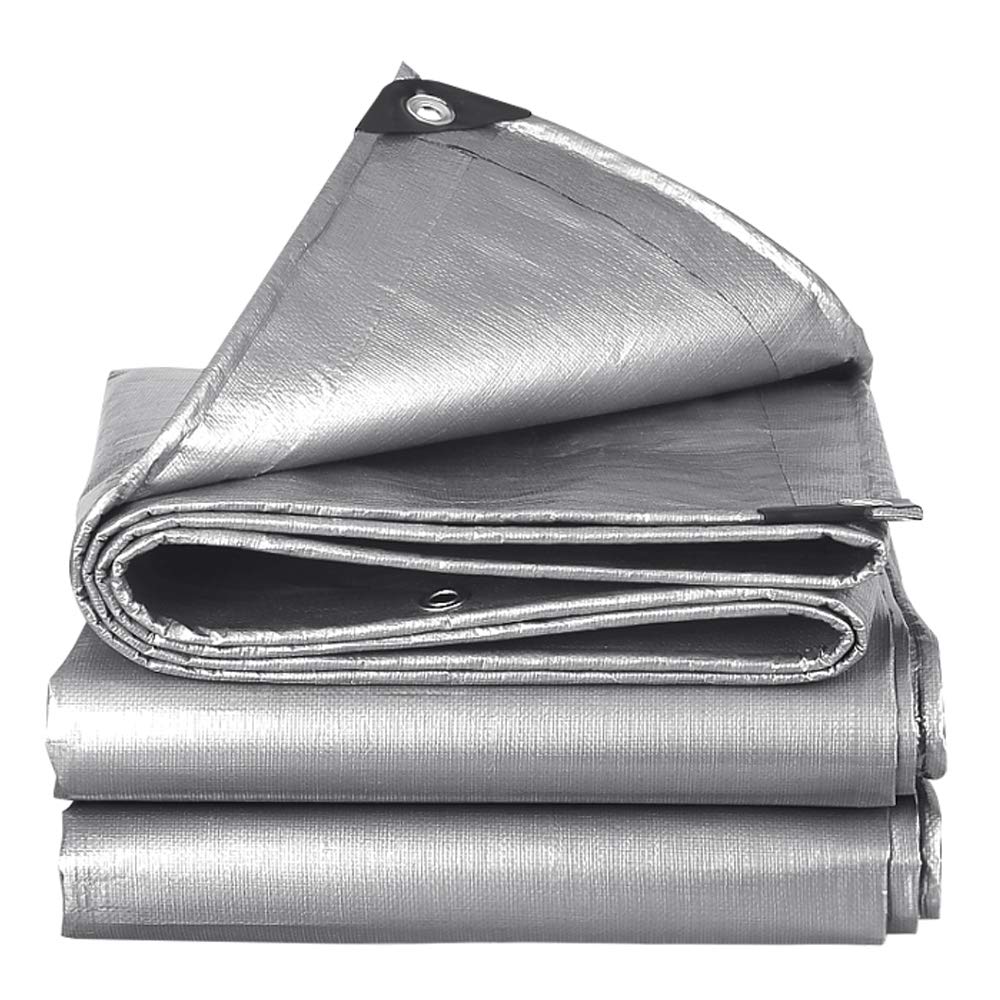 10 Mil 20x40FT Heavy Duty Waterproof Tarpaulin Cover - UV & Rip Resistant, Reinforced Edges for Boat, RV, Canopy, Camping Tent, Shelter - Perfect for Outdoor Protection and Emergency Use