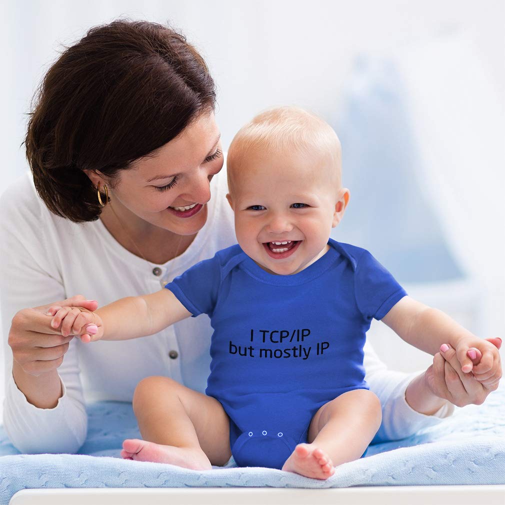 Custom TCP IP Geek Baby Bodysuit - Funny Nerd Cotton Clothes for Boys & Girls | Coding Gift