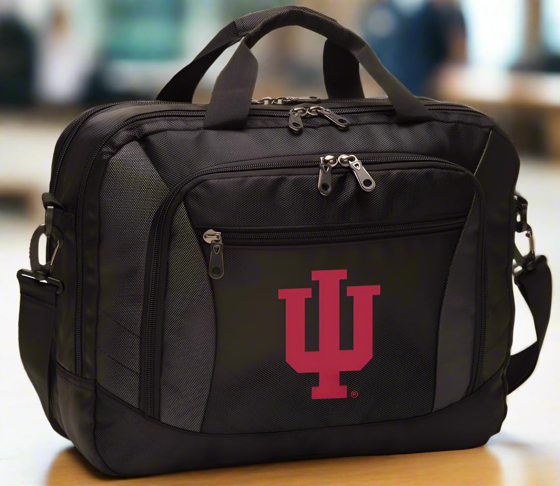 Indiana University Laptop Bag - Stylish & Durable IU Computer Briefcase for Students & Professionals