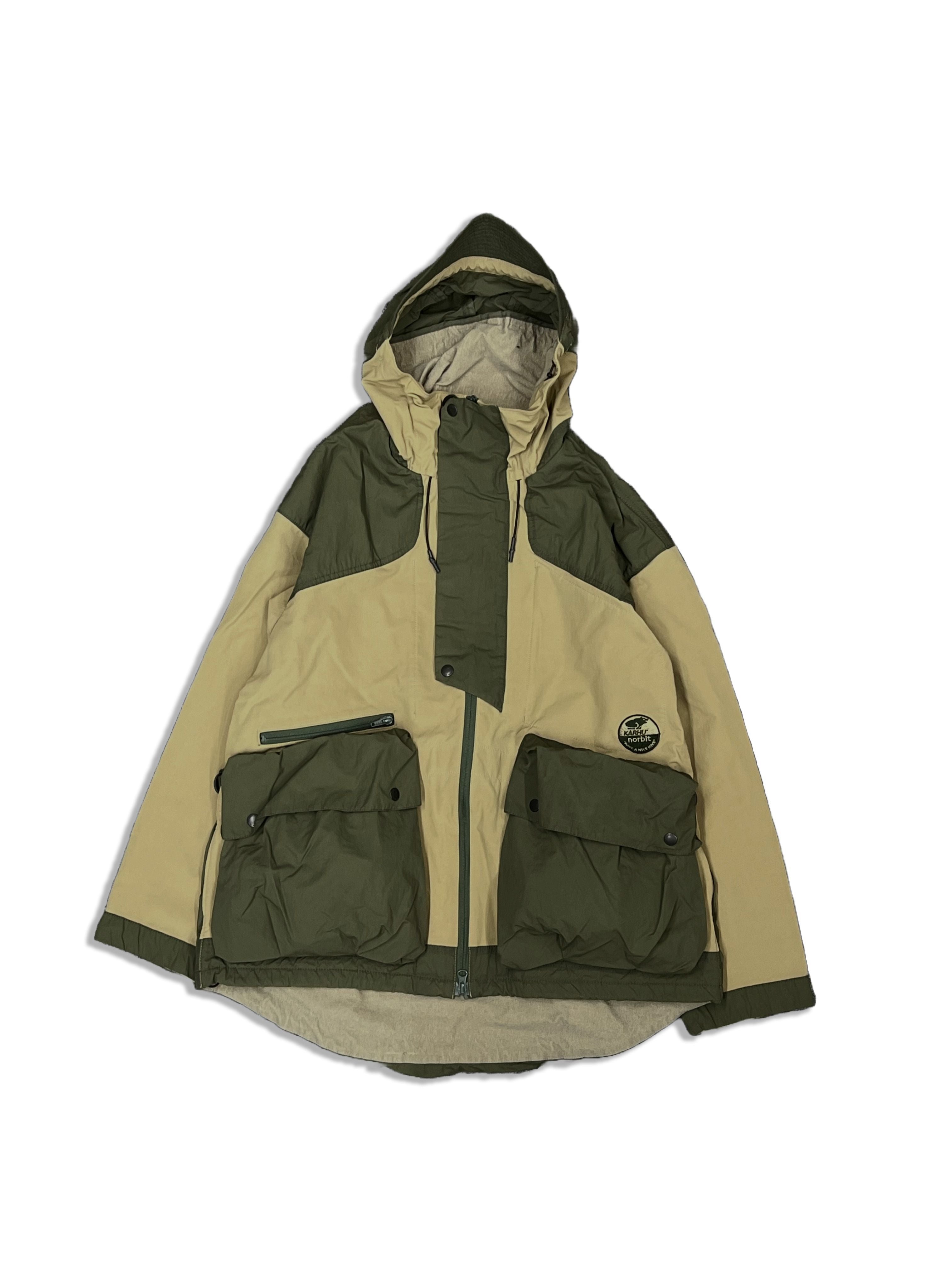 KARHU X NORBIT HIKE HOODIE JACKET - Waterproof Outdoor Hooded Jacket for Hiking & Camping - Coyote Brown - Perfect for Mountain Adventures & Cold Weather Activities