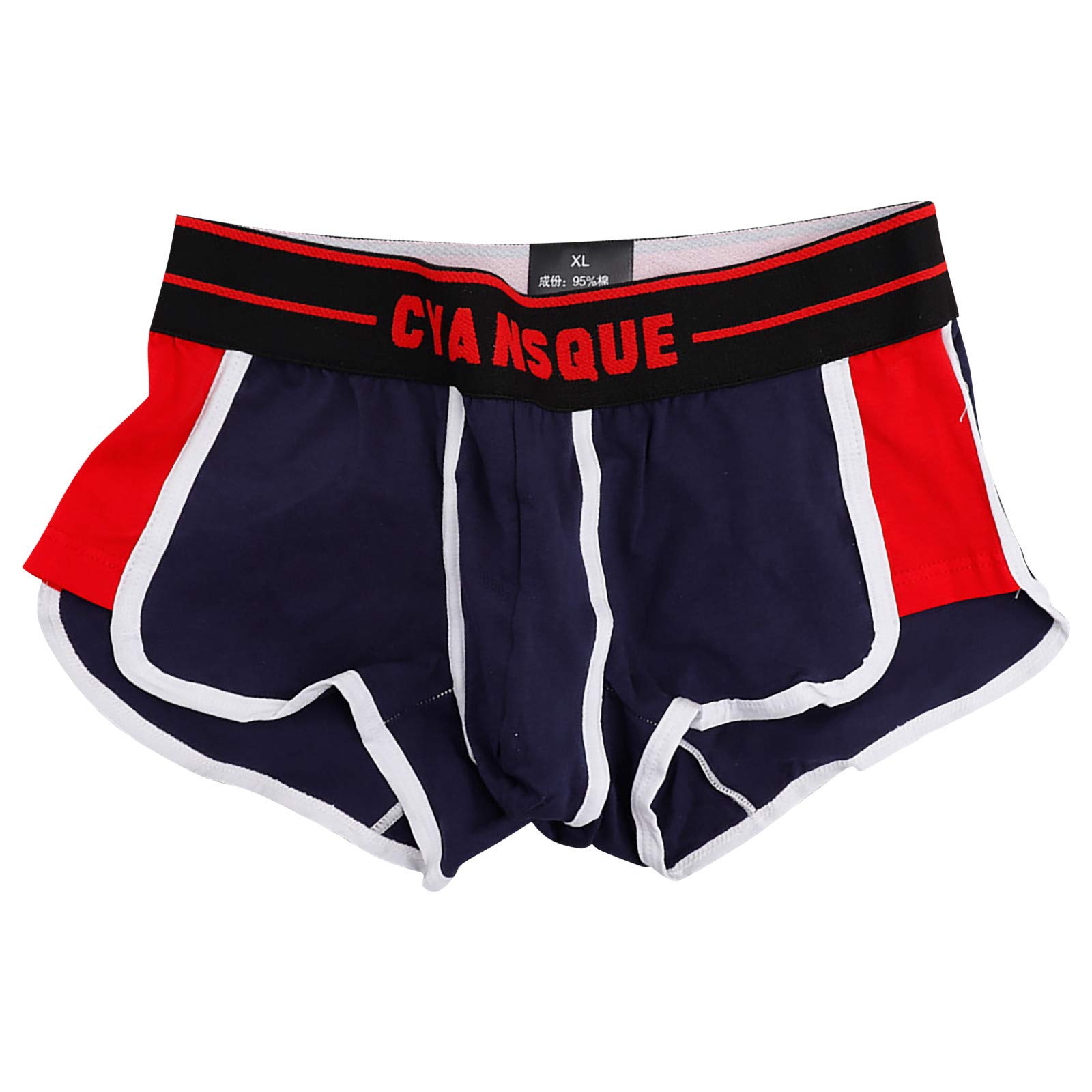 **Personalized Cotton Men's Sports Boxer Briefs – Breathable, Comfortable & Moisture-Wicking Microfiber Underwear for Active Lifestyles | Gym, Running & Everyday Wear**