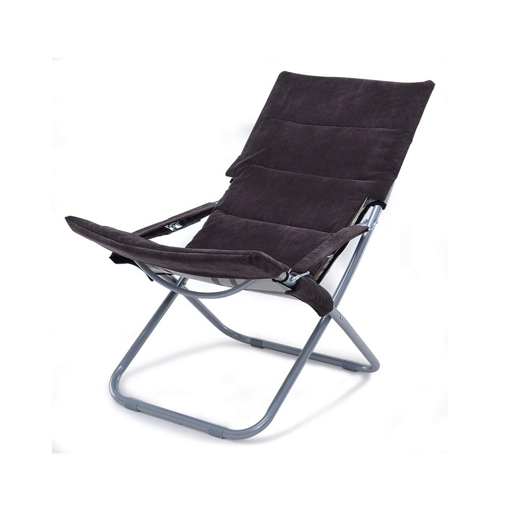 GWDJ Portable Folding Lounge Chair - Adjustable Reclining Outdoor Beach Chair for Patio, Poolside, Camping & Office Break Comfort (Blue) | Lightweight & Compact for Travel & Relaxation