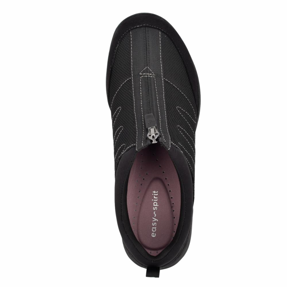 Easy Spirit Women's Bestrong2 Black M - Comfortable Walking Shoes for Women, Slip Resistant & Lightweight - Perfect for Work, Travel & Everyday Wear