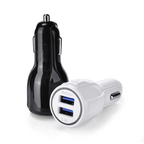 Bakeey QC 3.0 Fast Car Charger - Dual USB Port 5V/3A 9V/1.5A 12V Quick Charge for iPhone Samsung Android Phones - Perfect for Road Trips & Daily Commute