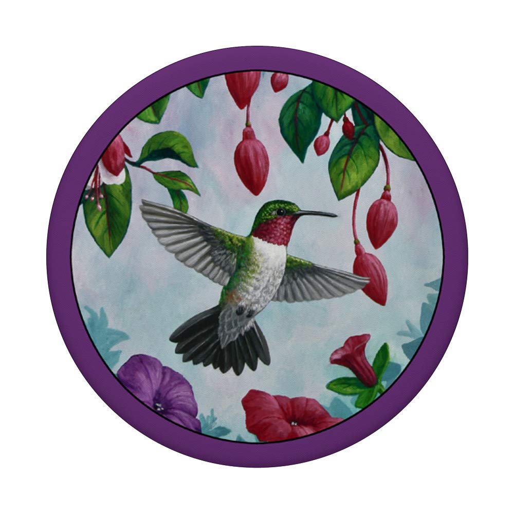 Hummingbird and Fuchsia Flowers - Vibrant Floral Decor for Home, Garden & Wedding Bouquets