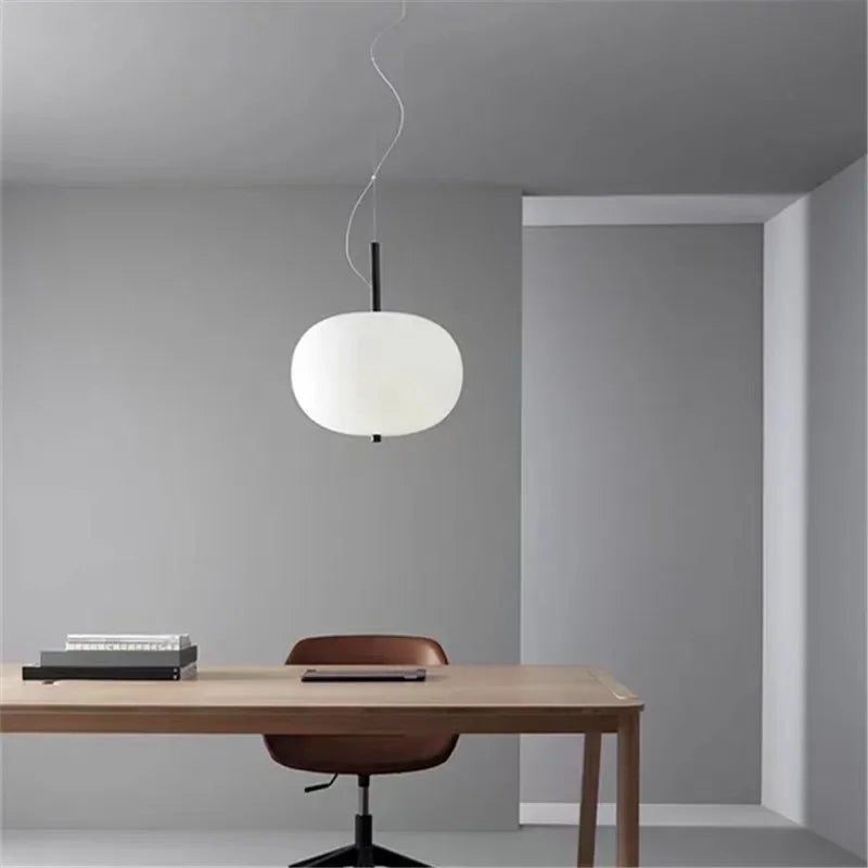 Modern Glass Ball LED Pendant Light - Dimmable Hanging Fixture for Kitchen Island, Dining Room & Bedroom Decor