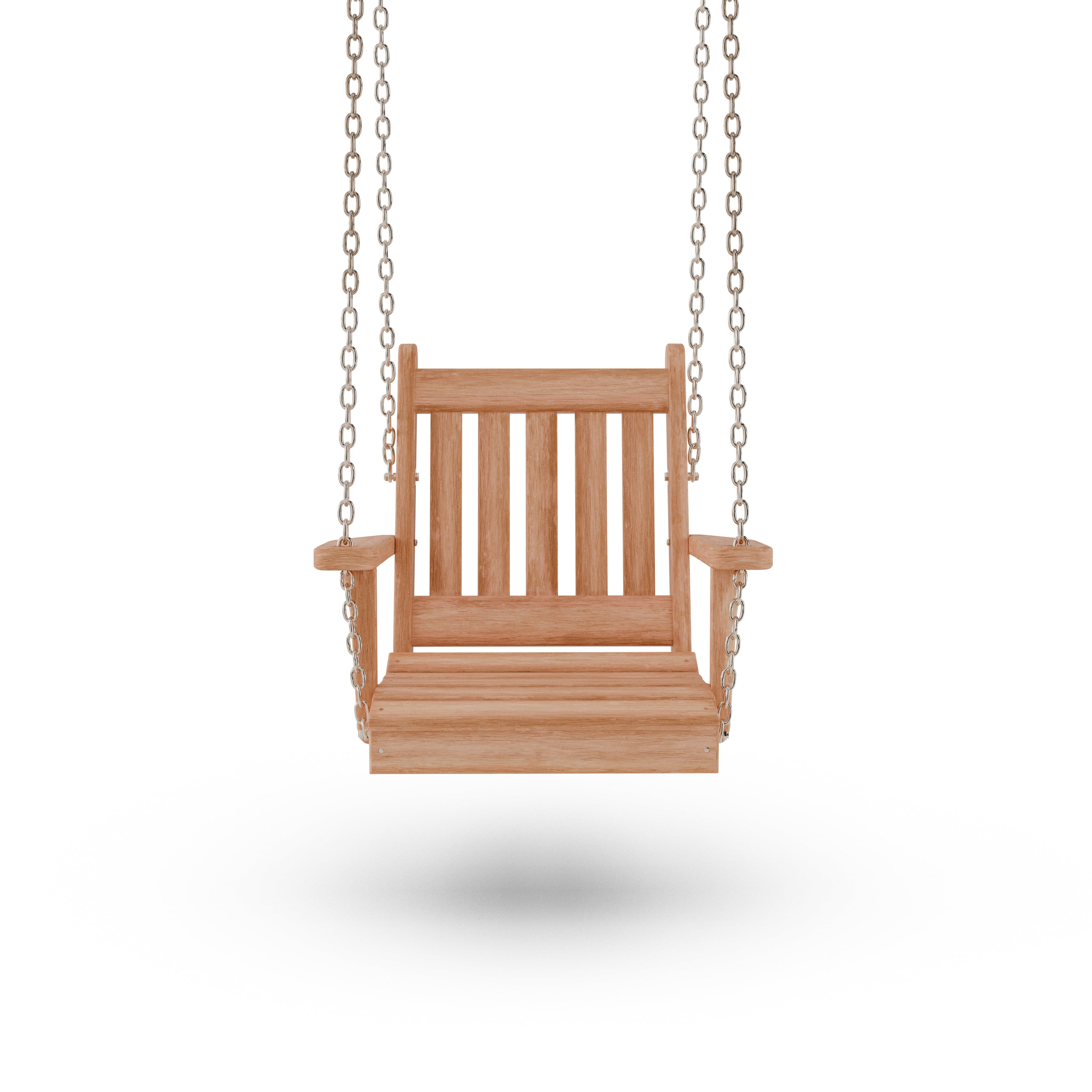 Keystone Amish Co. Franklin Red Cedar Swing Chair - Outdoor Porch Swing for Garden, Patio & Backyard Relaxation