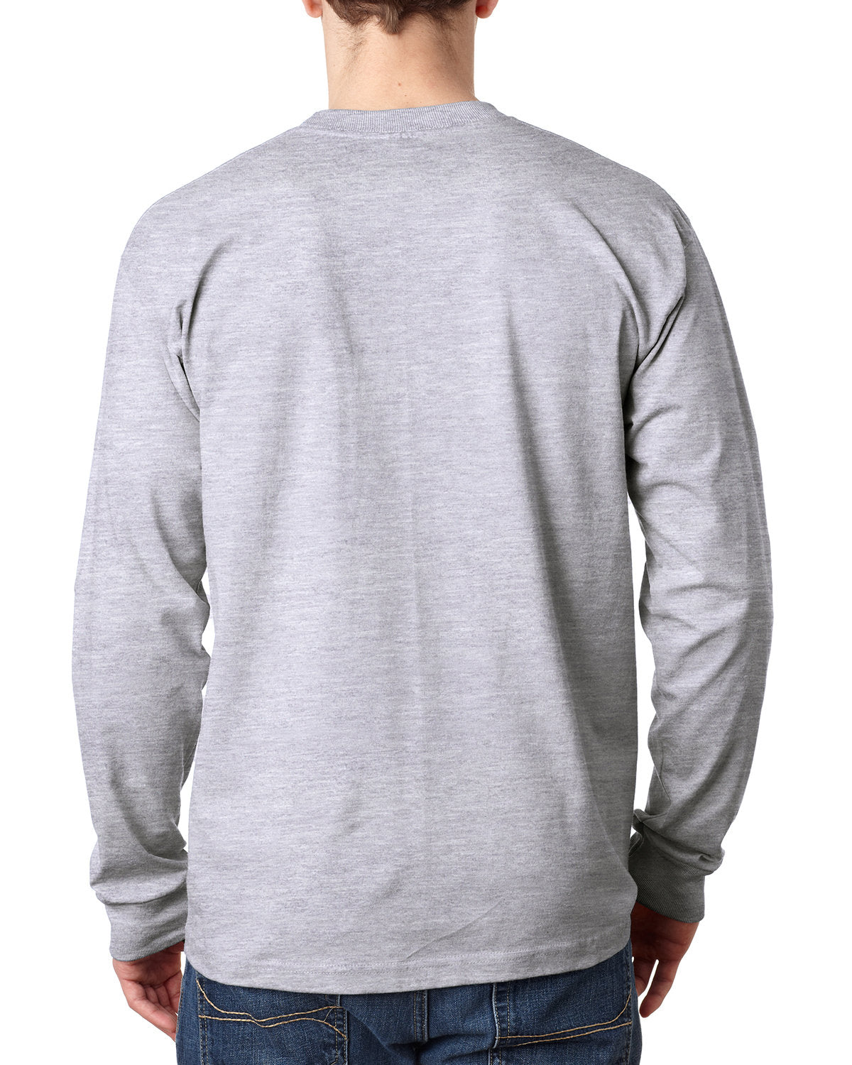 Bayside BA8100 Men's 6.1 oz 100% Cotton Long Sleeve Pocket T-Shirt - Comfortable Work Shirt for Casual Wear & Outdoor Activities