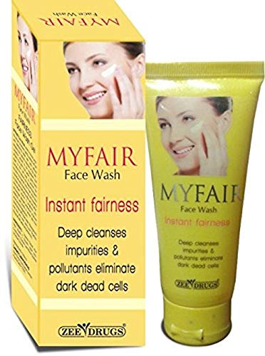 ZEE Myfair Fairness Deep Cleanse Dark Dead Cell Removal Face Wash - Pack of 3 | Brightening & Exfoliating Facial Cleanser for Glowing Skin | Perfect for Daily Skincare Routine & Acne-Prone Skin