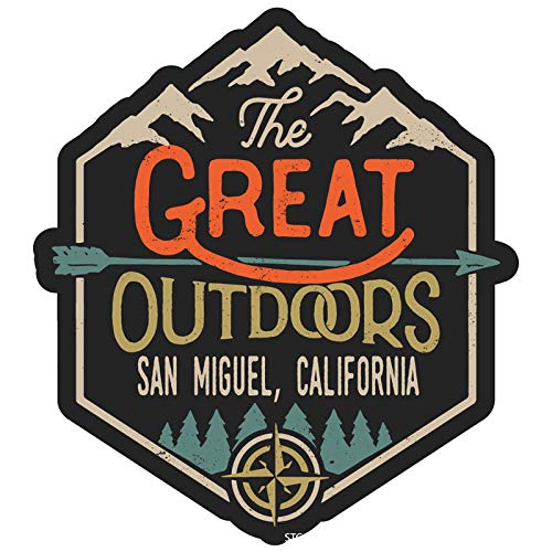 San Miguel California The Great Outdoors Design 4-Inch Fridge Magnet - Collectible Souvenir for Travel Lovers, Perfect for Refrigerators, Lockers & Office Decor