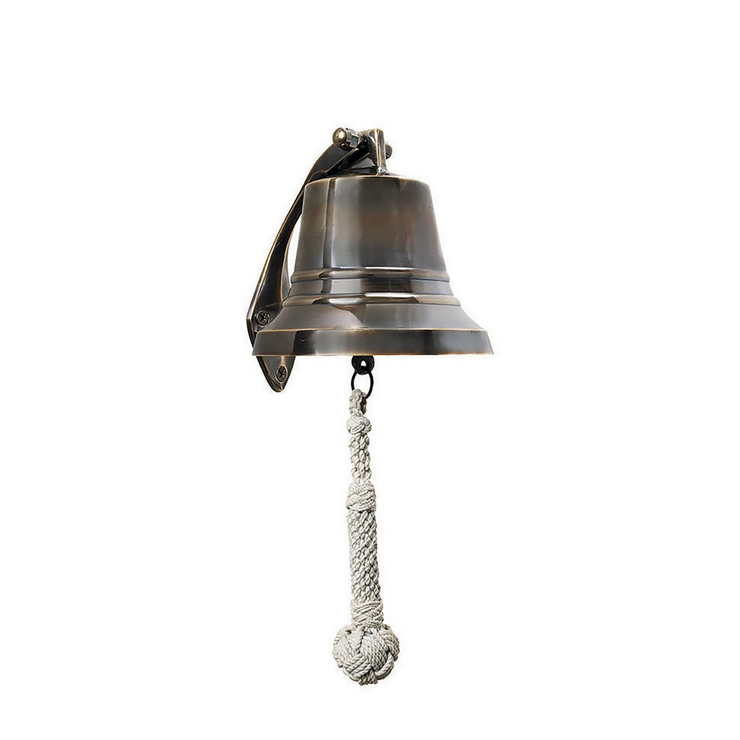 5 Inch Bronze Ship's Bell - Nautical Decor for Boats, Home, or Office - Perfect for Marine Enthusiasts & Coastal Themed Spaces