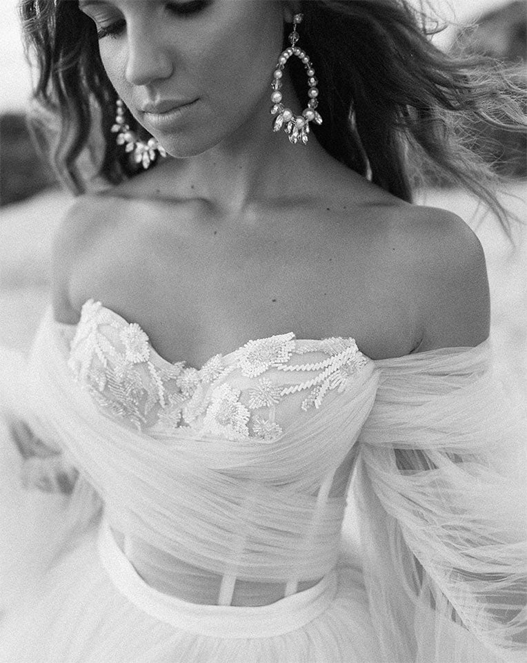 Bridal Earrings | Bohemian Hoop Earrings by Kezani Amaani – Perfect for Weddings, Boho Chic Outfits & Special Occasions