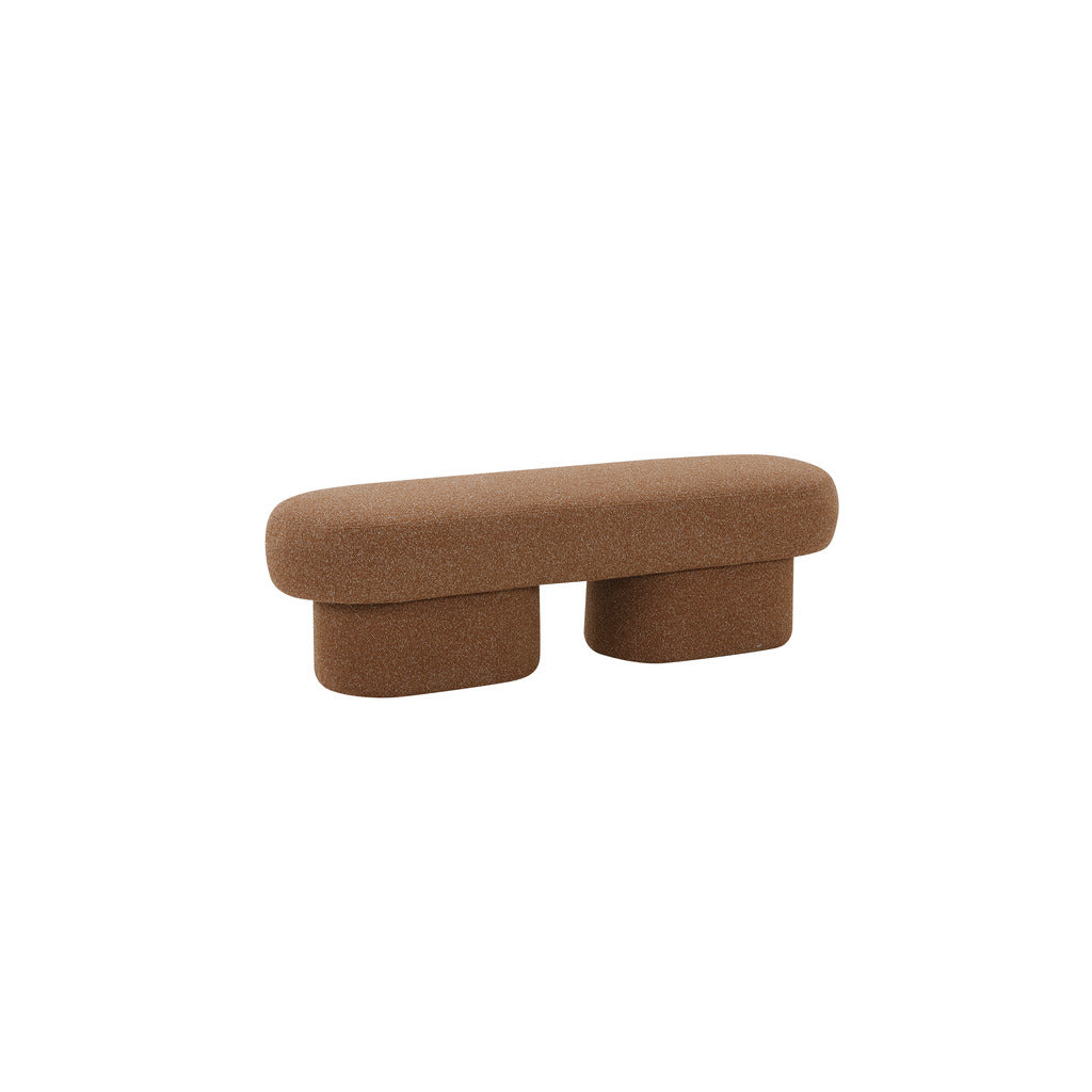 1.5m Long Ottoman Bench in Copper Brown - Stylish Storage & Seating for Living Room, Bedroom & Entryway