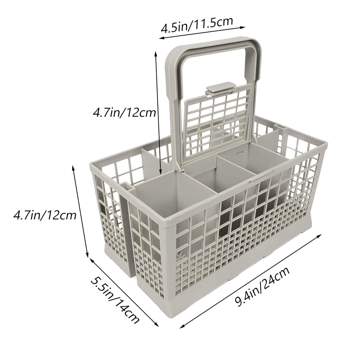 Universal Foldable Dishwasher Cutlery Basket - Silverware Holder & Replacement Rack for Forks, Spoons, Knives | Perfect for Kitchen Organization & Dishwasher Accessories (Fits Most Models)