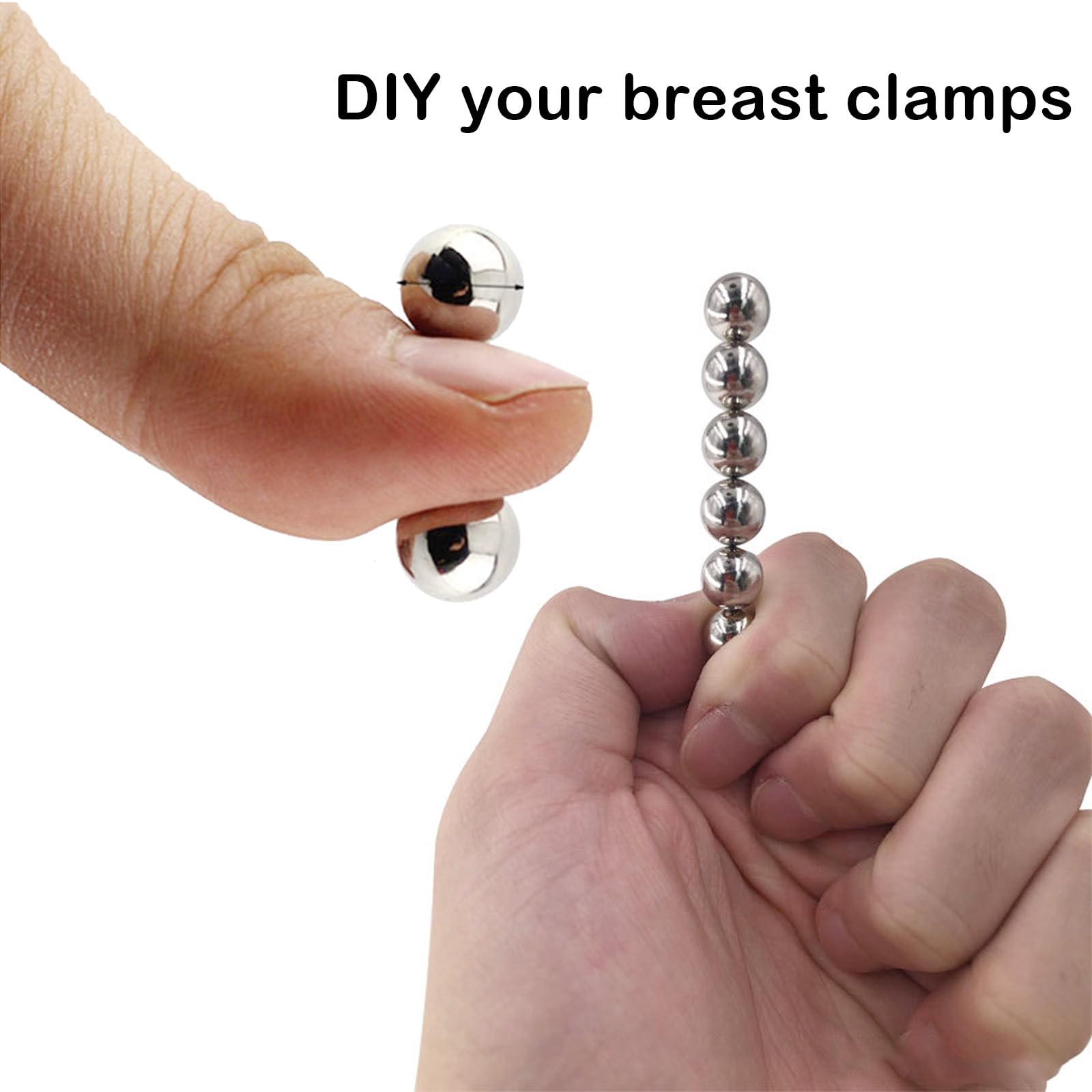 Premium Nipple Clamps for Women - BDSM Bondage Toys, Adjustable Nipple Clips with Soft Silicone Pads for Sensual Play, Adult Sex Toys for Couples (Black) - Perfect for Spicing Up Your Bedroom, BDSM Scenes & Sensual Massage