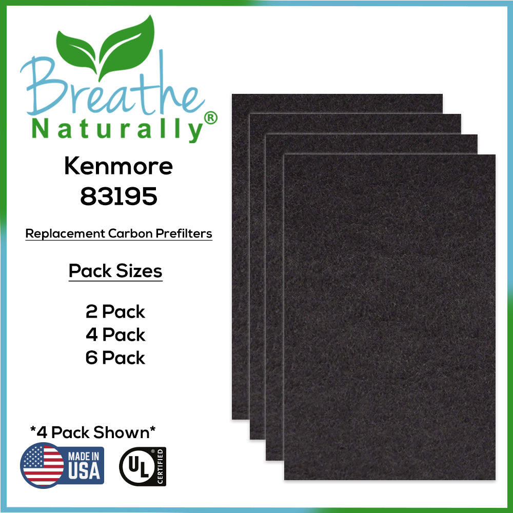 Kenmore 83195 Replacement Carbon Pre Filter for Sears Refrigerators - Improves Air Quality & Odor Control for Fresh Food Storage