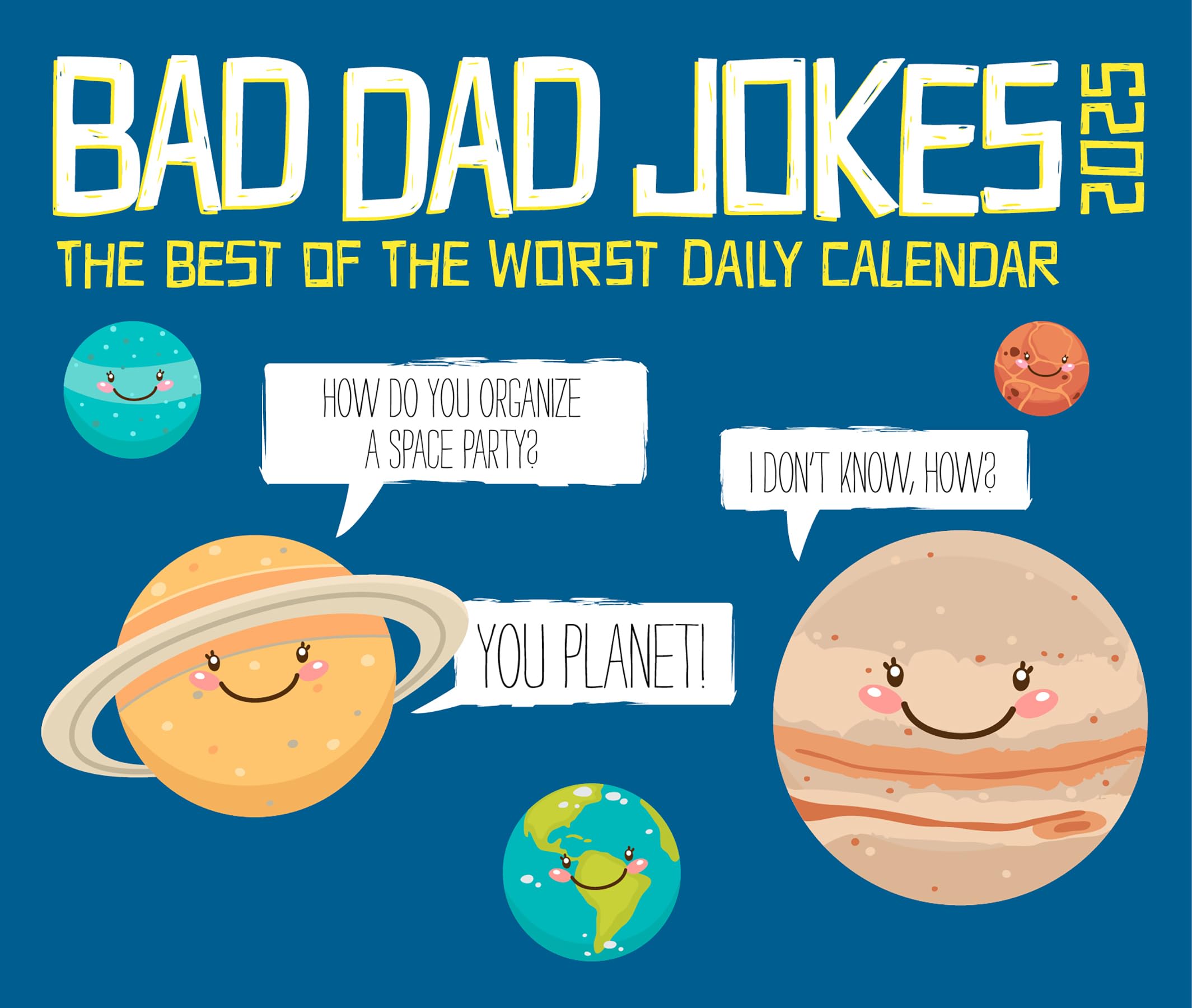 Bad Dad Jokes 2025 Desk Calendar by Willow Creek Press - Daily Laughter for Office, Home & Gifts | Funny Desk Accessory for Work & Family