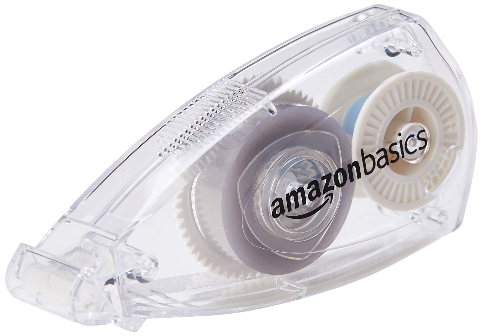 Amazon Basics Double Sided Adhesive Tape - 1/4-Inch x 32-Feet Clear Removable Tape with Cap Applicator (1-Pack) - Perfect for Scrapbooking, Photo Mounting & Home Decor Projects