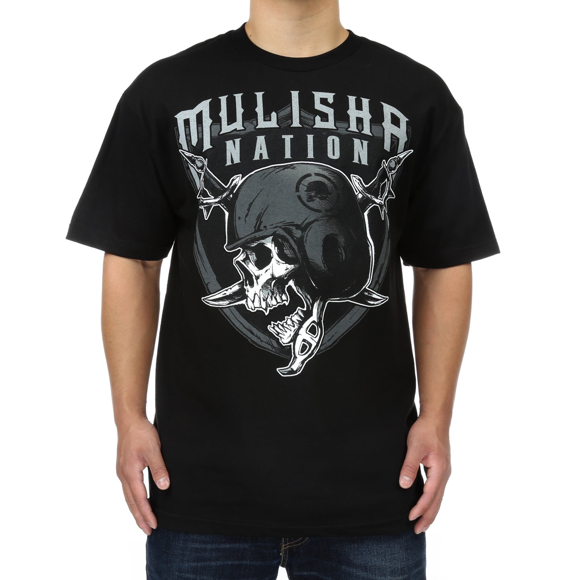 Metal Mulisha End Zone Tee - Black Graphic T-Shirt for Men | Streetwear & Skate Style | Perfect for Casual Wear, Concerts & Skate Sessions