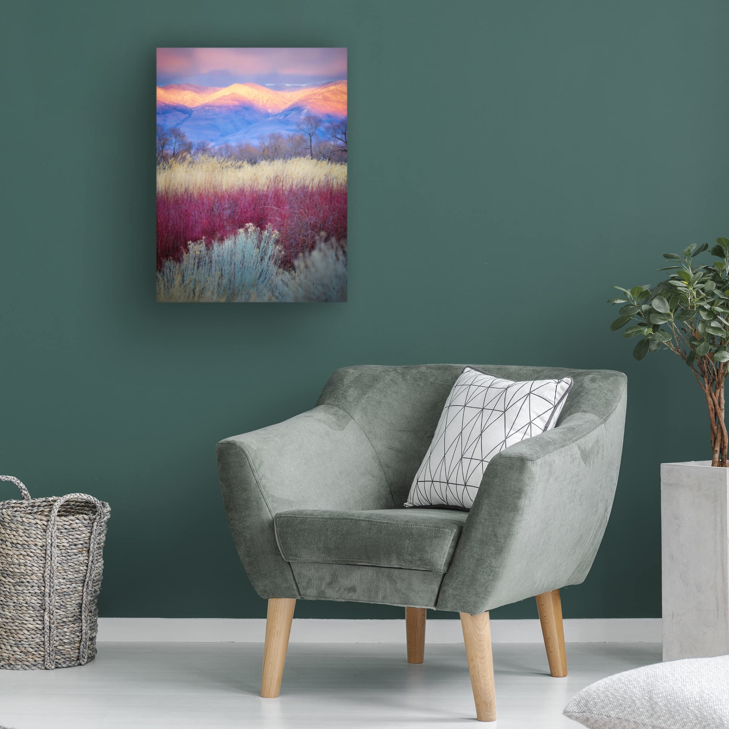 Kirbyturnage 'Field Layers' Canvas Art Print - Modern Abstract Wall Decor for Living Room, Bedroom & Office - Trademark Fine Art Collection