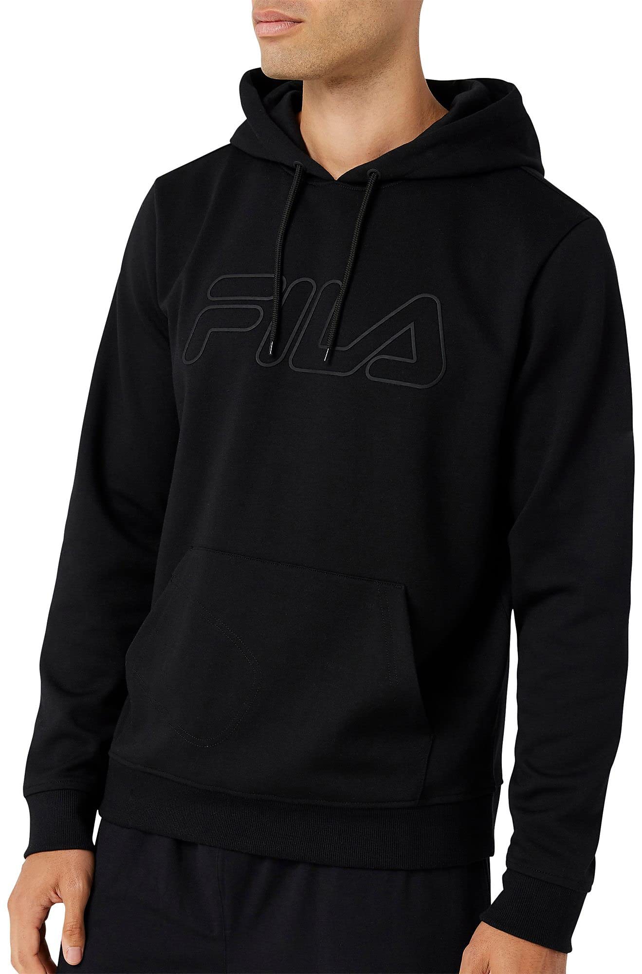 Fila Men's Leonidas Tech Knit Hoodie - Lightweight Athletic Pullover Sweatshirt for Running, Gym & Casual Wear | Moisture-Wicking & Breathable Fabric