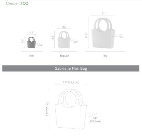 Crescent Garden Mini Gabrielle Bag - 14-Pack Plastic Flower Containers for Indoor/Outdoor Plants, Gardening & Home Decor