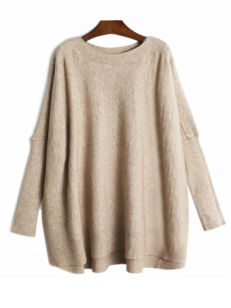 Big Size Knit Sweater for Women - Loose Fit Turtleneck Long Sleeve Pullover | Cozy Winter & Fall Fashion 2025 | Perfect for Office, Dating & Casual Outfits