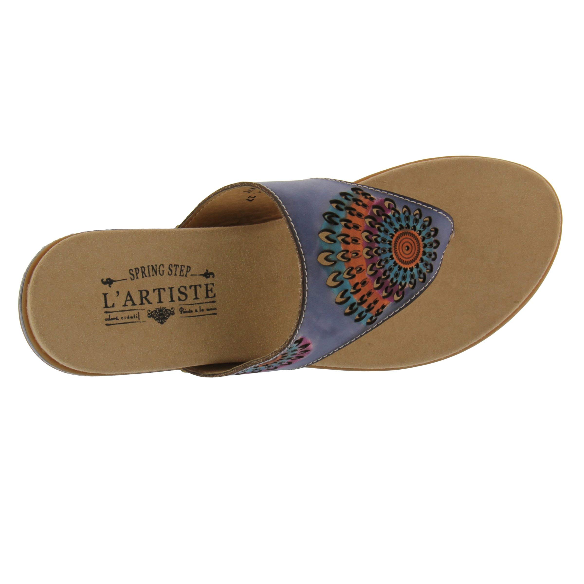Spring Step L'Artiste Women's Mayura Comfortable Leather Sandals with Arch Support - Perfect for Summer, Beach, and Casual Outings