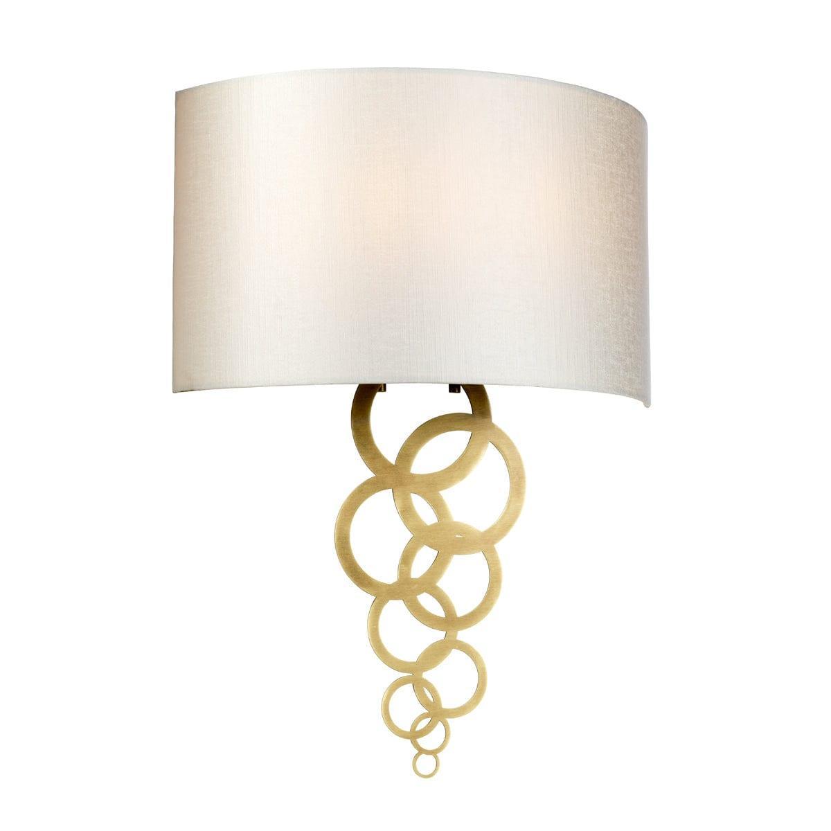 Elstead Lighting Curtis Large 2-Light Aged Brass Wall Sconce - Perfect for Bedroom, Hallway, and Outdoor Patio Lighting