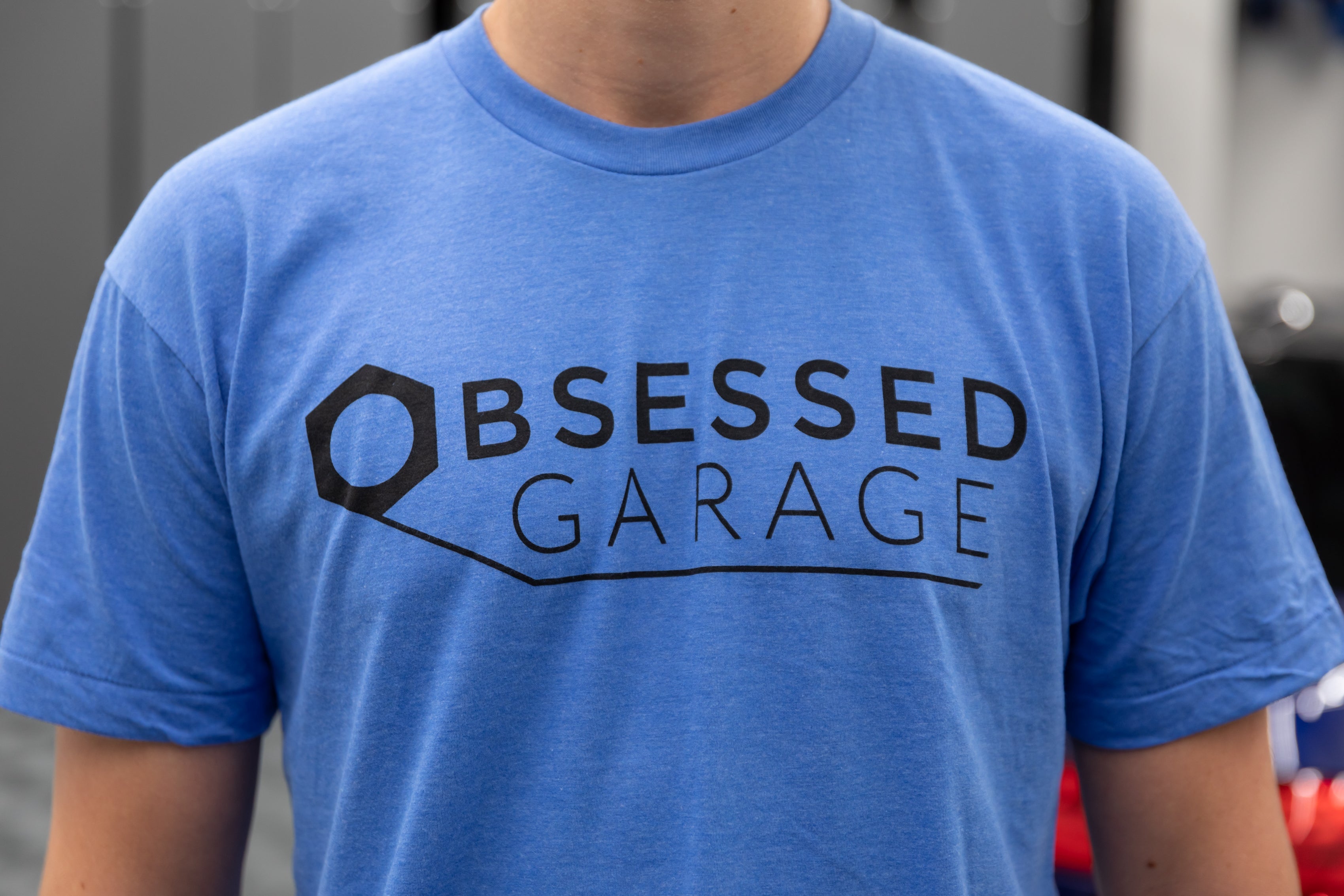Obsessed Garage Logo T-Shirt - Premium Cotton Tee for Car Enthusiasts - Perfect for Car Shows, Meetups & Casual Wear