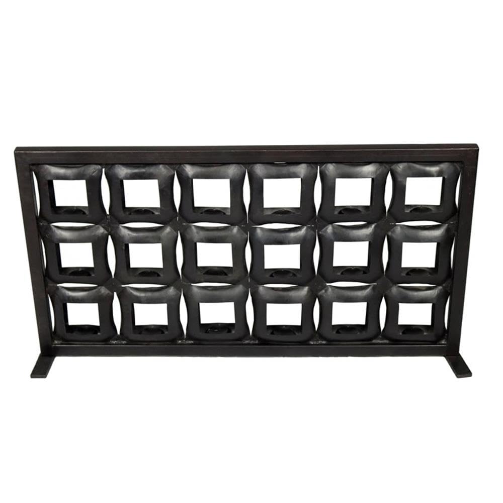 Black Cast Iron Moti Sheridan Devin Candle Holder Screen - Elegant Decorative Candle Stand for Home, Wedding, and Outdoor Decor
