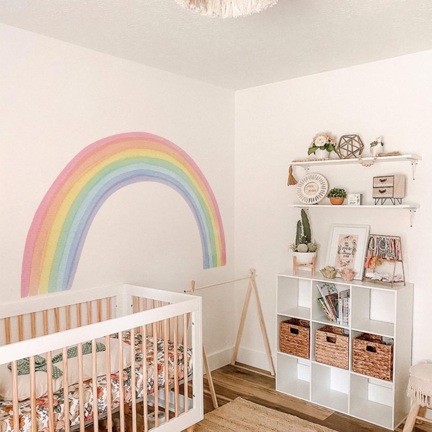 Funlife Large Rainbow Peel & Stick Wall Mural - 56.69